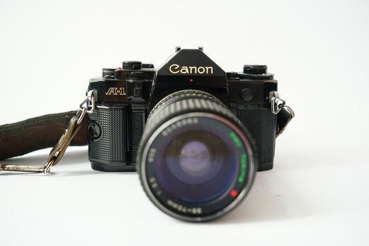 Canon A-1 + Tokina 35-70mm f/3.5 35mm SLR Analog Film Camera