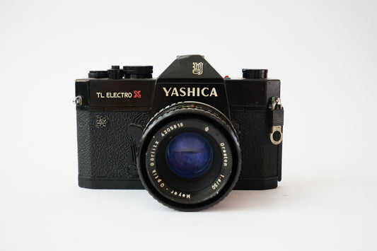 Yashica TL-Electro 35mm Analog SLR Film Camera with Meyer Optik Görlitz Oreston M42 mount